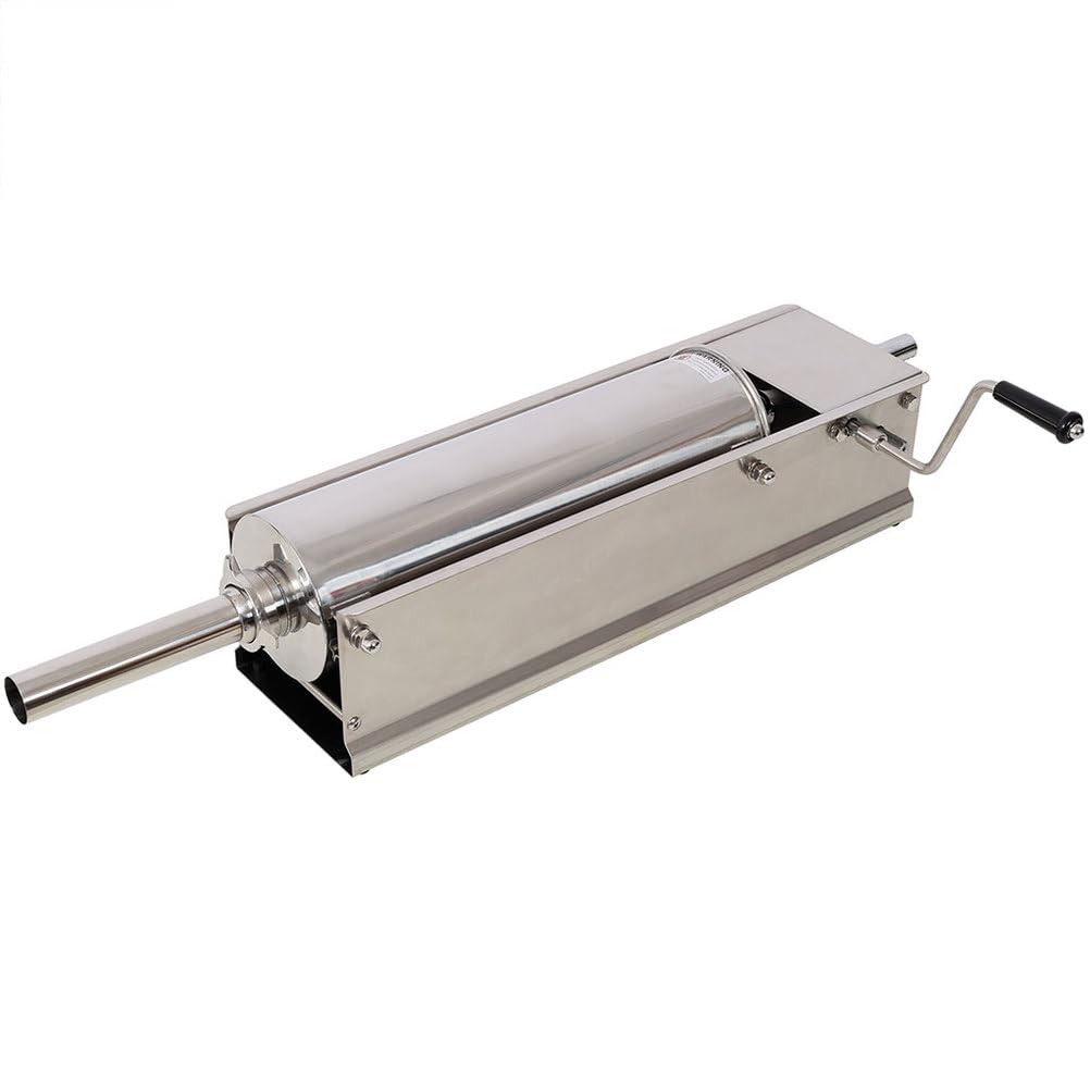 7L Stainless Steel Vertical Manual Sausage Stuffer with 4 Filling Nozzles S552