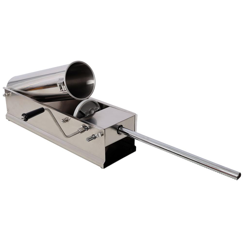 7L Stainless Steel Vertical Manual Sausage Stuffer with 4 Filling Nozzles S552