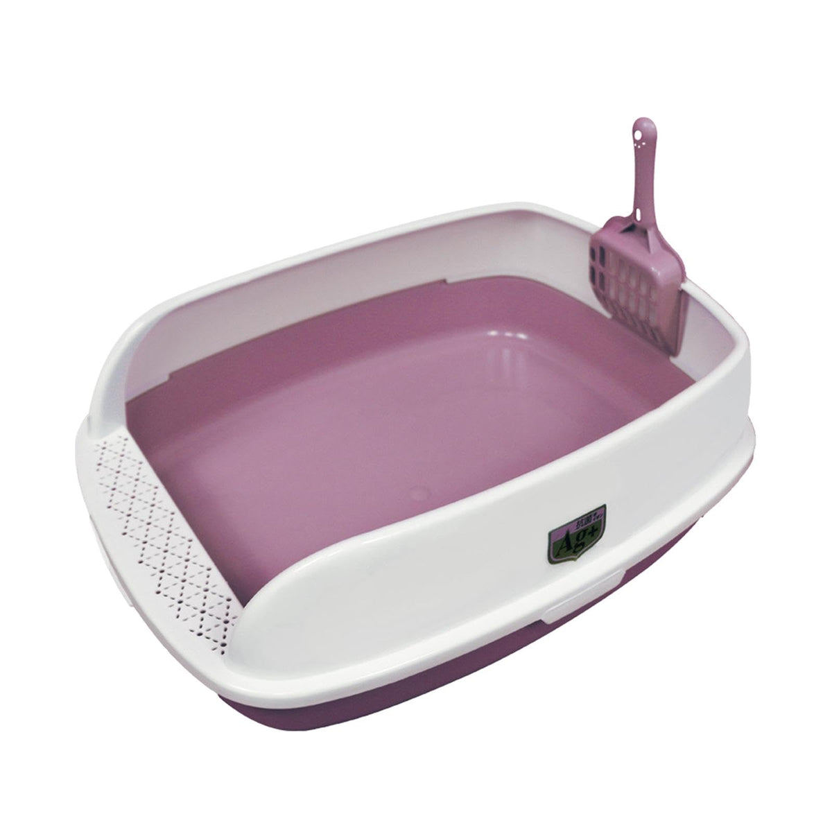 Pink High Sided Cat Litter Box S326577