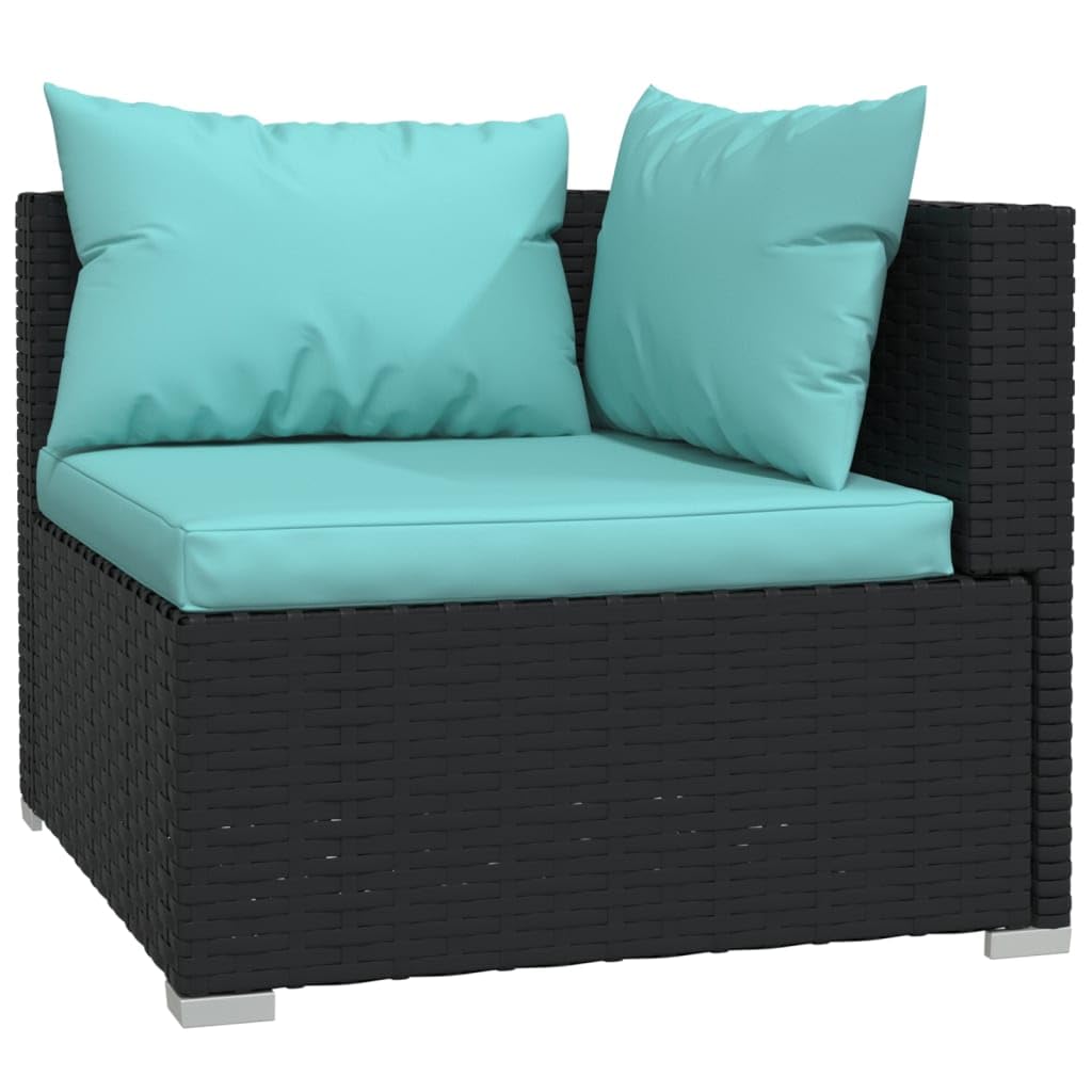 Black 13-Piece PE Rattan Outdoor Sectional Sofa C384776