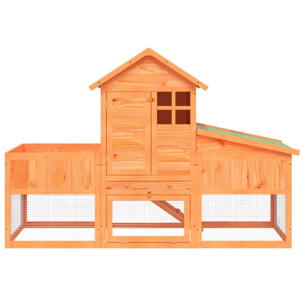 2-Tier Wooden Rabbit Hutch Z214339