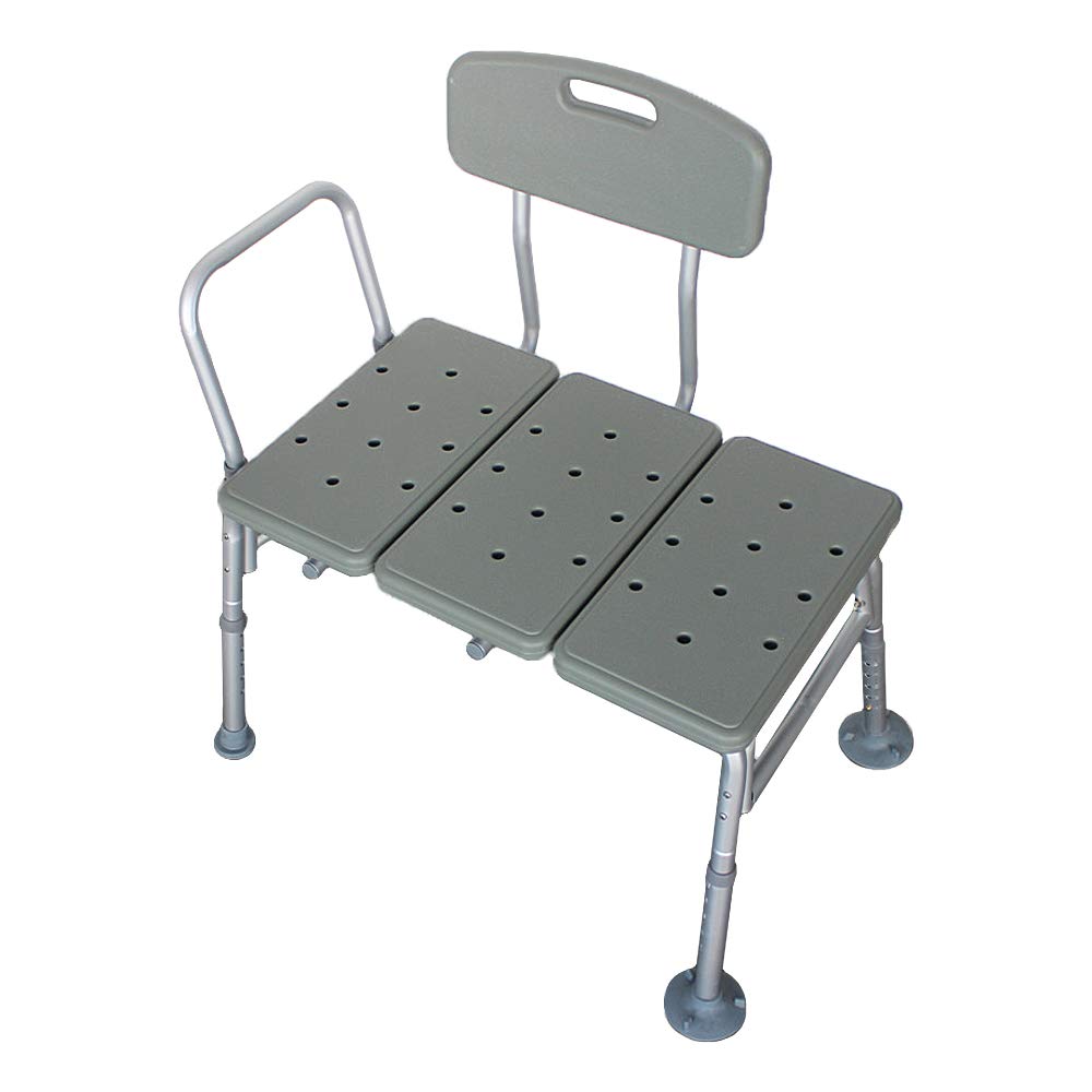 Bathtub Transfer Bench Bath Chair with Back and Handle J774585