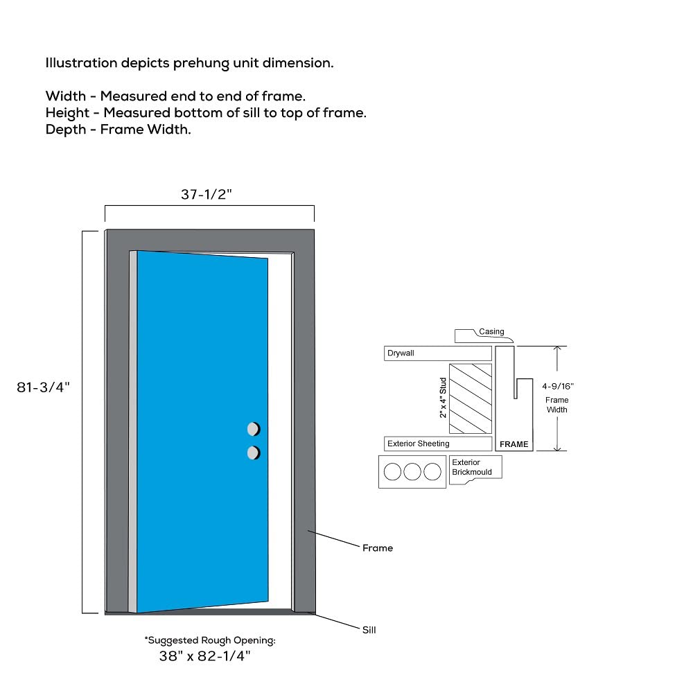 Steel Primed Left Hand In-Swing 15 Lite Clear Glass Front Door Y16982