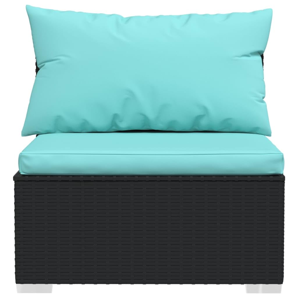 Black 13-Piece PE Rattan Outdoor Sectional Sofa C384776