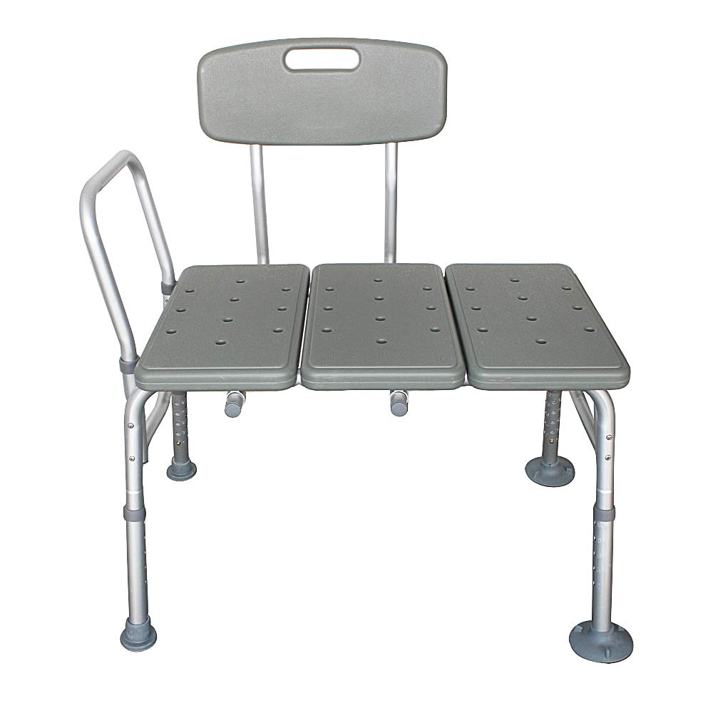 Bathtub Transfer Bench Bath Chair with Back and Handle J774585
