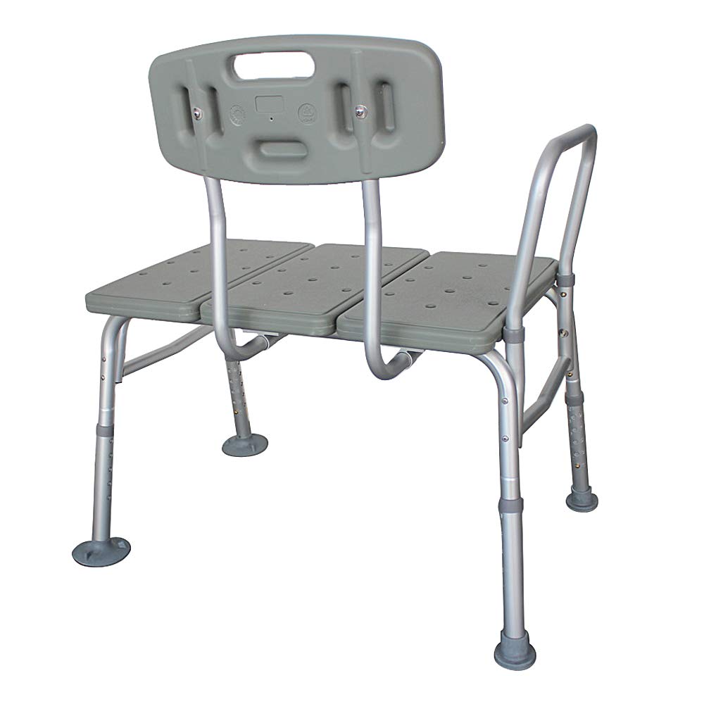 Bathtub Transfer Bench Bath Chair with Back and Handle J774585
