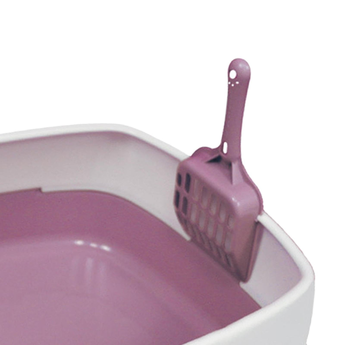 Pink High Sided Cat Litter Box S326577