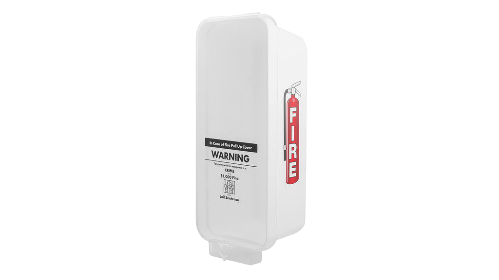 White Surface-Mounted Fire Extinguisher Cabinet D700748