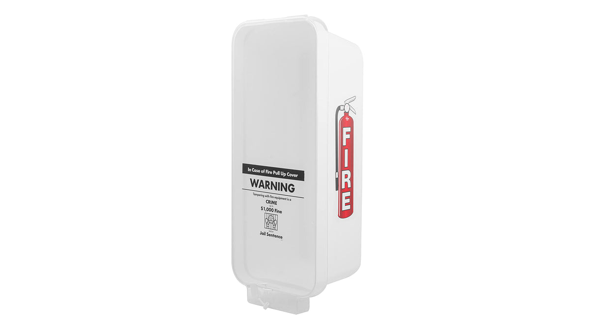 White Surface-Mounted Fire Extinguisher Cabinet D700748