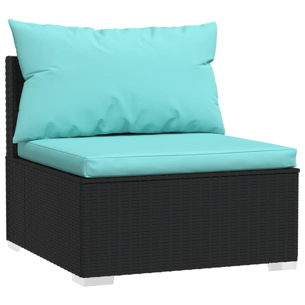 Black 13-Piece PE Rattan Outdoor Sectional Sofa C384776