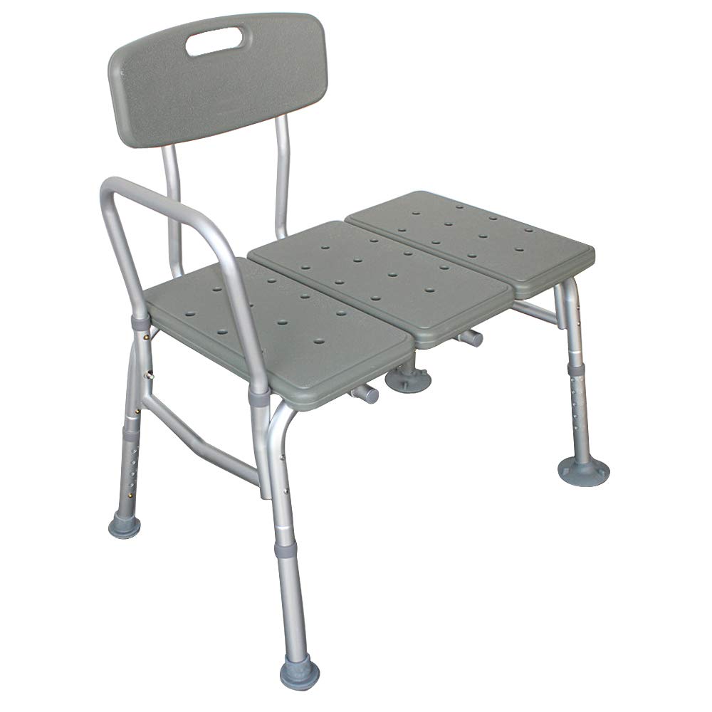 Bathtub Transfer Bench Bath Chair with Back and Handle J774585