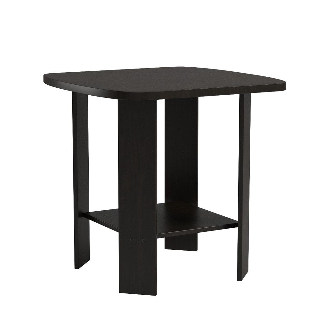 Set of 2 Espresso 2-Tier Side Table Z323