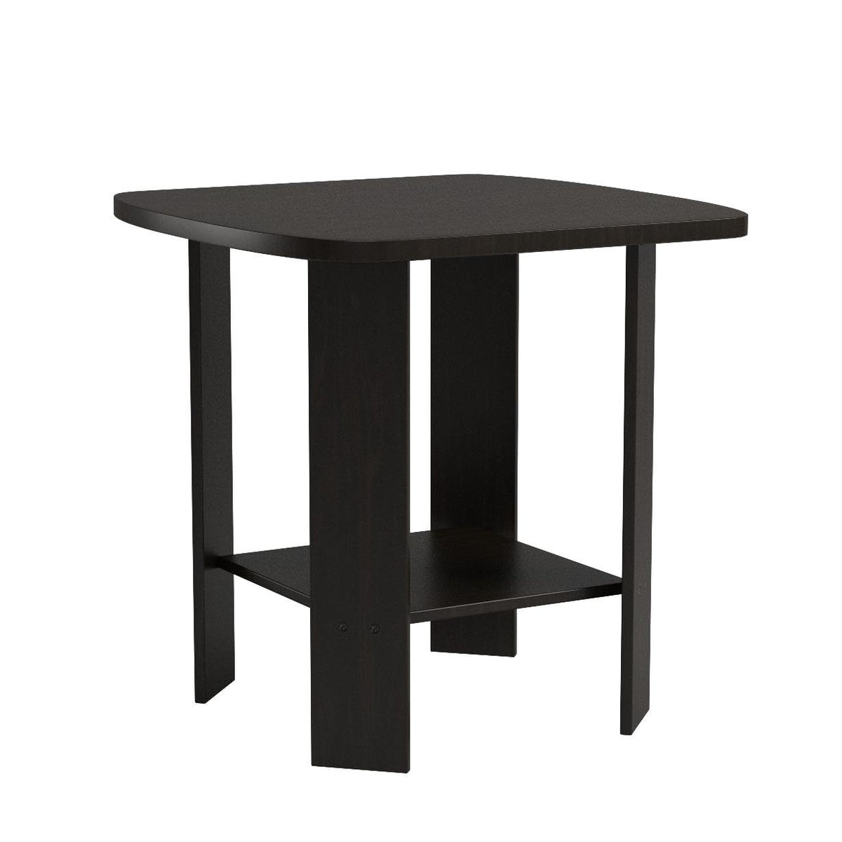 Set of 2 Espresso 2-Tier Side Table Z323