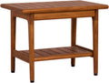 Teak Shower Bench with Shelf R8396