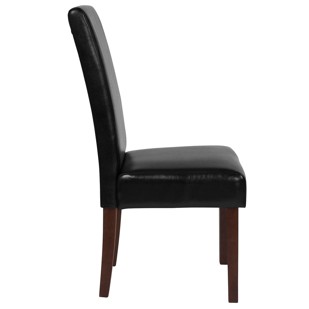 Black LeatherSoft Parsons Dining Chair G399953