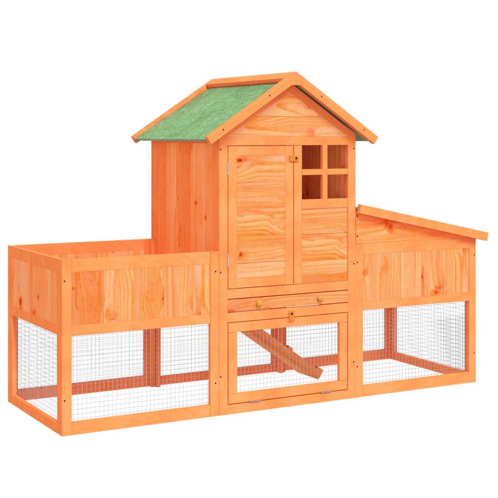 2-Tier Wooden Rabbit Hutch Z214339