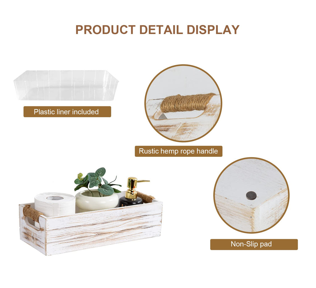 Rustic Wooden Toilet Paper Holder M979