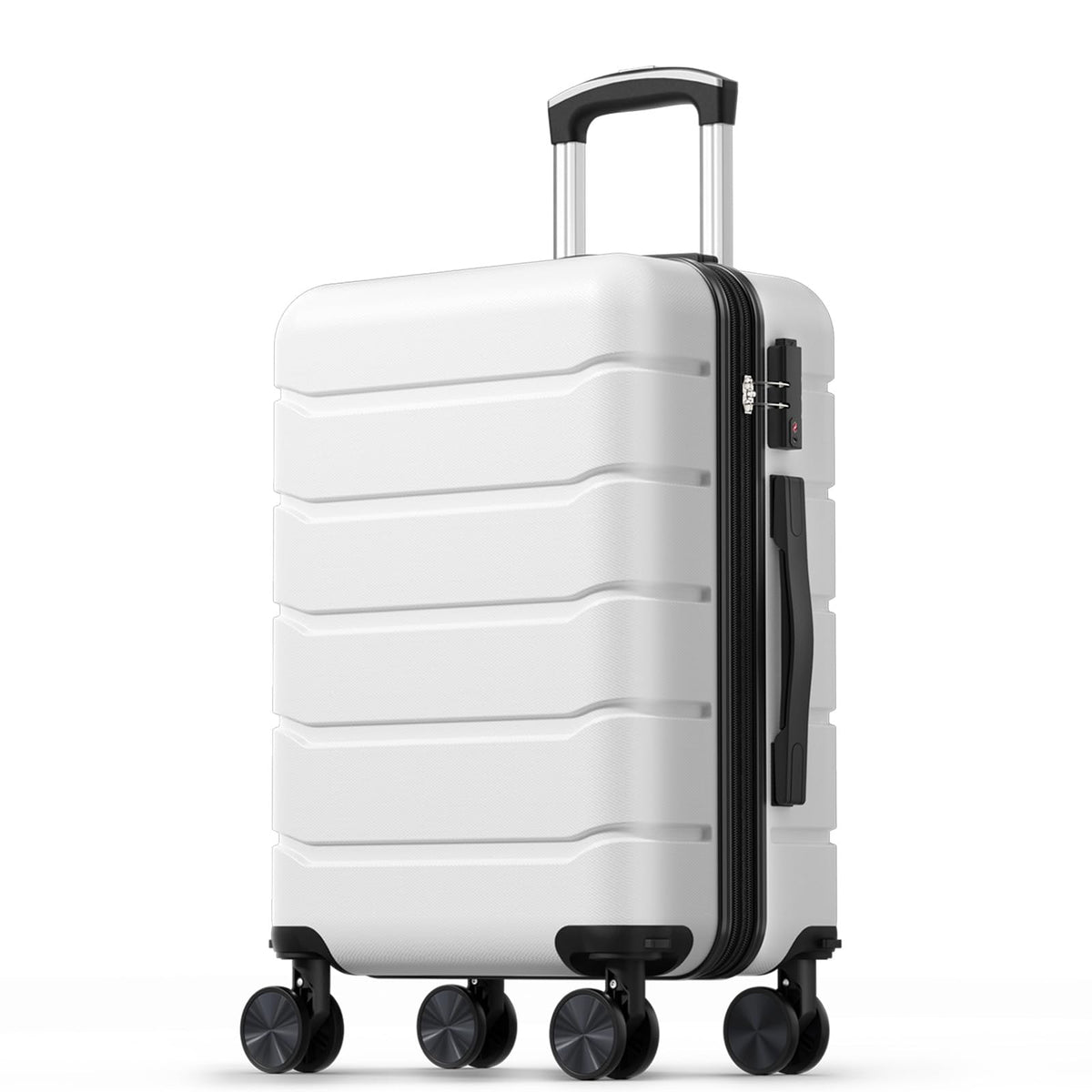 20 Inch White Hard Shell Carry on Luggage B922583