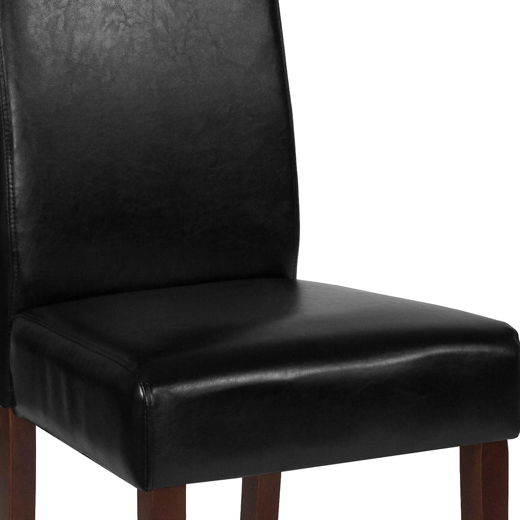 Black LeatherSoft Parsons Dining Chair G399953