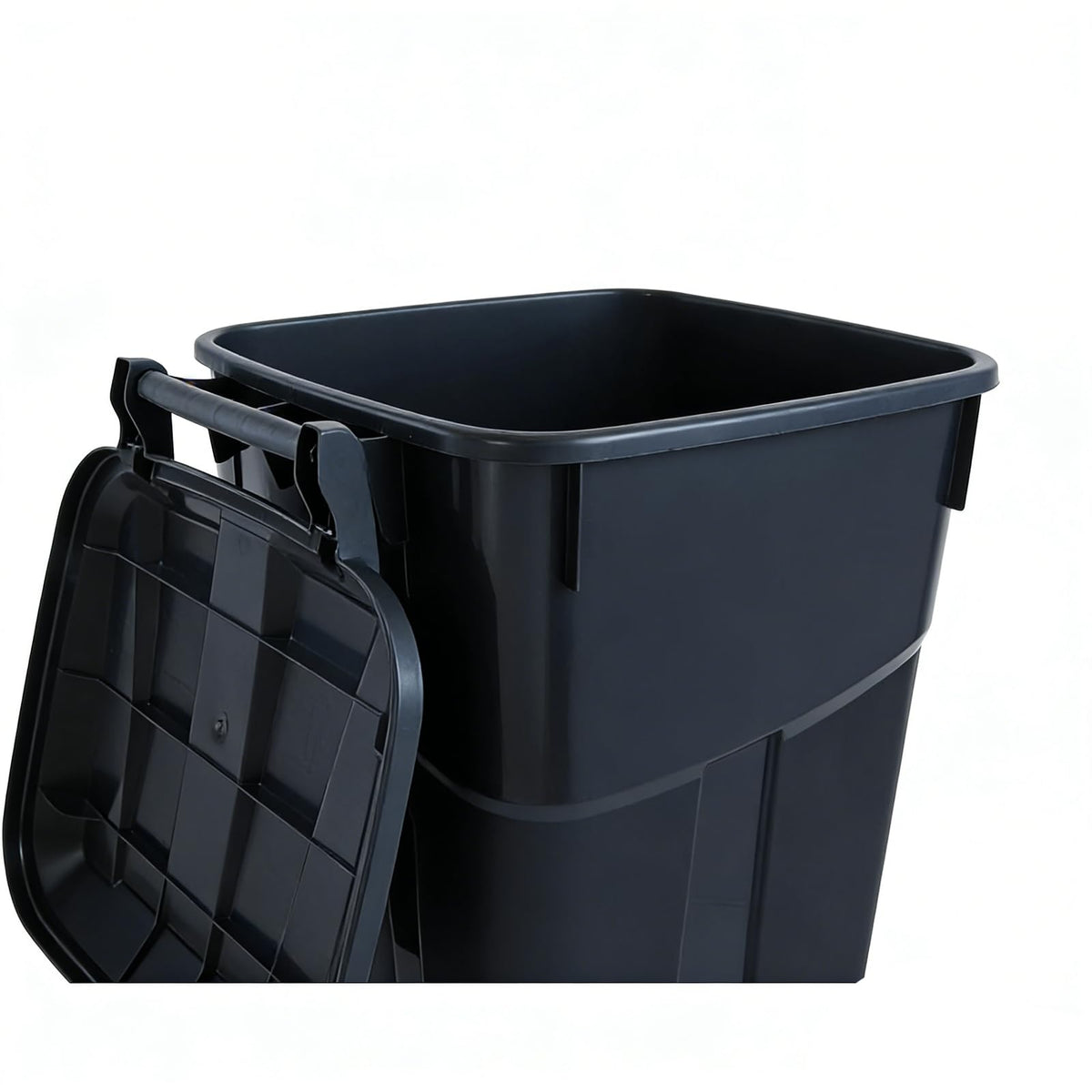 32 Gallon Plastic Outdoor Trash Can with Lid & Wheels I205