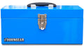 16" Steel Heavy-duty Tool Box with Metal Latch and Handle Blue I845779