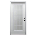 Steel Primed Left Hand In-Swing 15 Lite Clear Glass Front Door Y16982