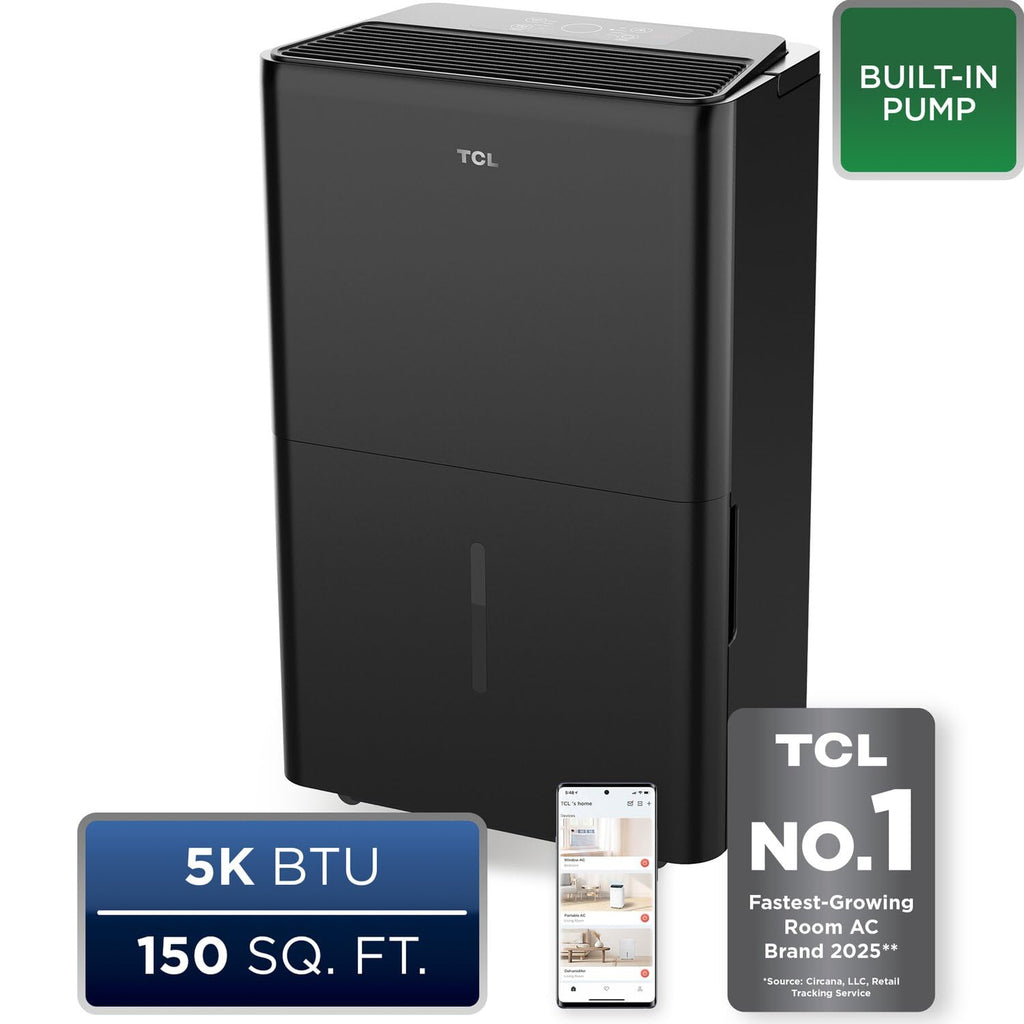 50-Pint Portable Smart Dehumidifier with Pump R376919