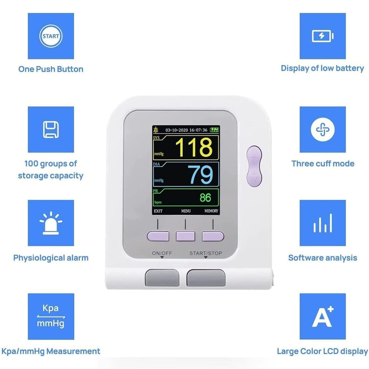 Pet Blood Pressure Monitor with 3 Cuffs H1706