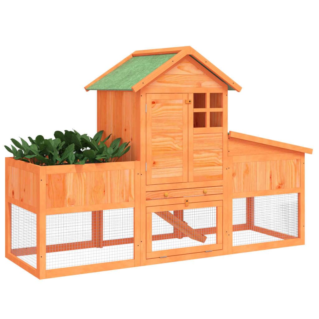 2-Tier Wooden Rabbit Hutch Z214339