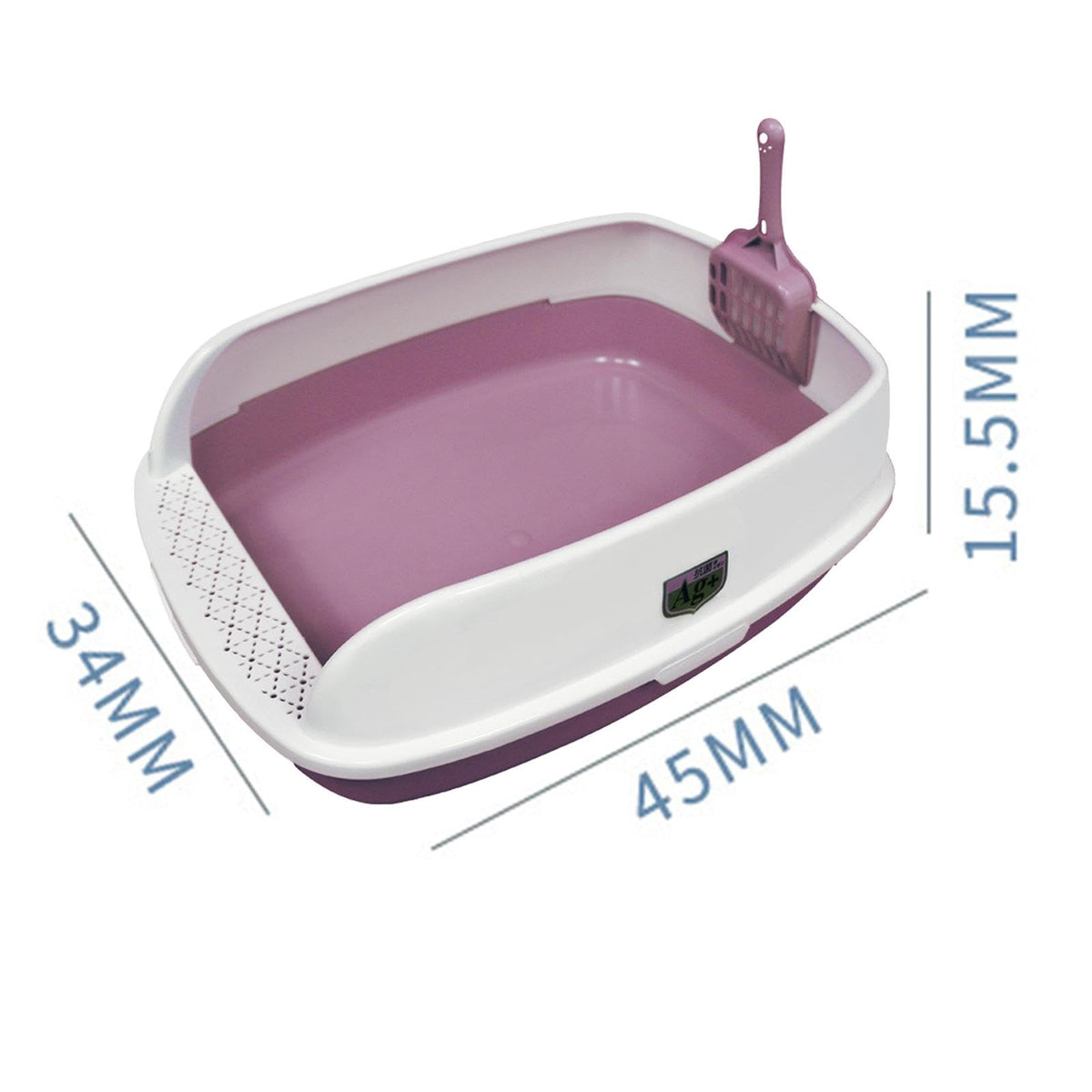 Pink High Sided Cat Litter Box S326577