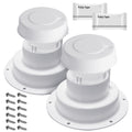 White RV Roof Vent Cover Kits with Putty Tape and Screws G834