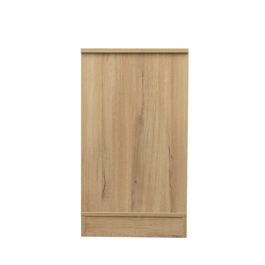 Sliding Barn Door Wood TV Stand with Adjustable Shelves V24498