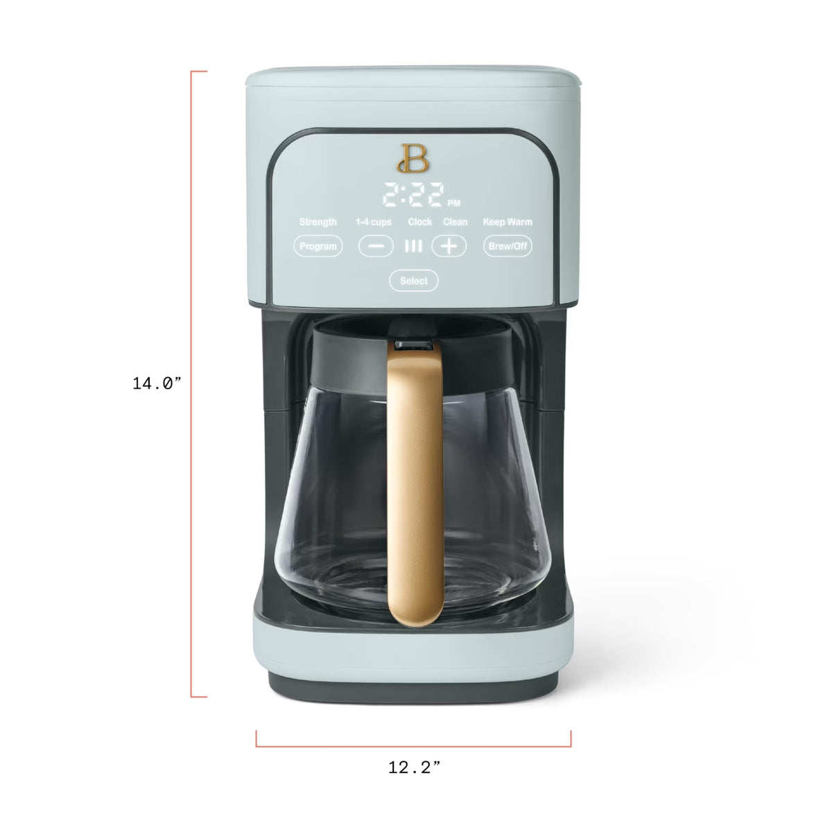 12-Cup Programmable Coffee Maker with Glass Carafe C44836