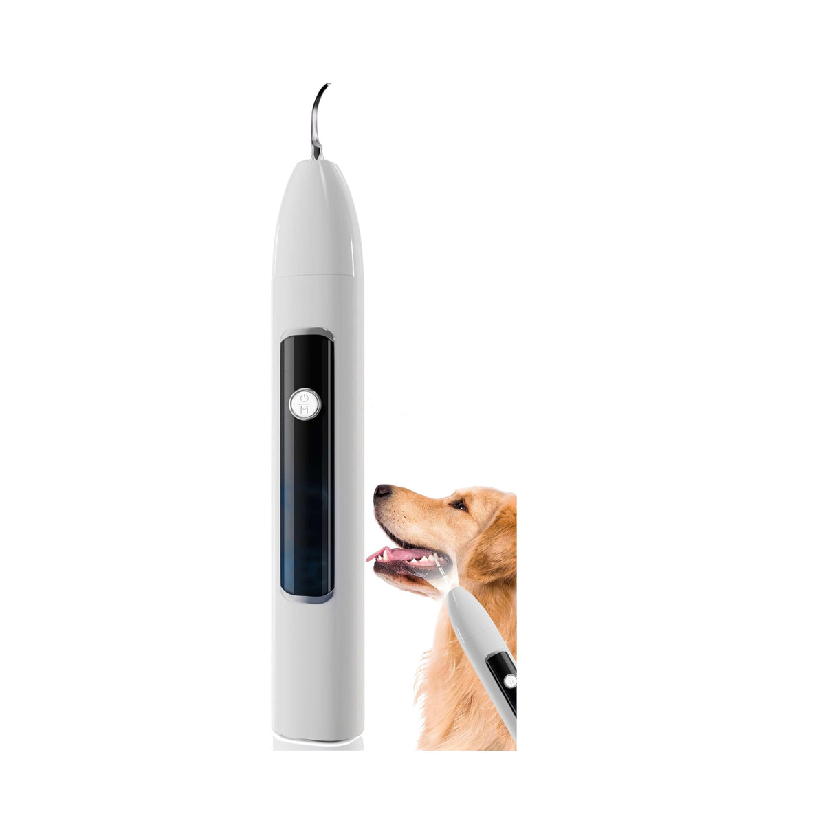 Ultrasonic Pet Dental Cleaner with 4 Tips, 3 Modes, LED, White S683040