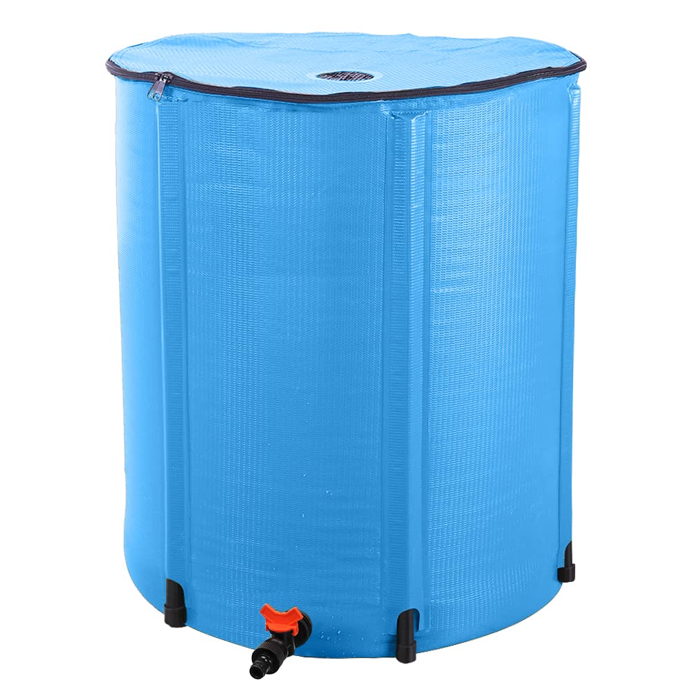 50 Gallon Blue Collapsible Rain Barrel H226