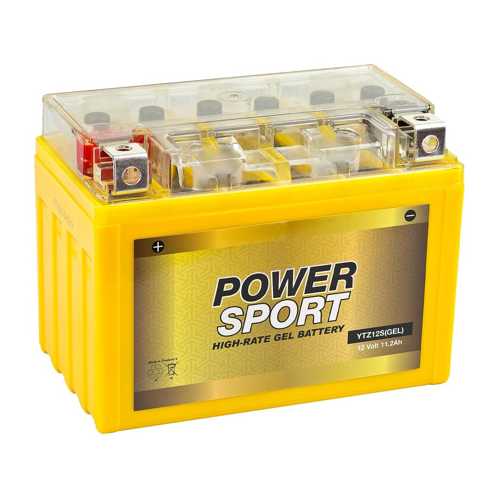 12V 11.2Ah 200 CCA GEL Motorcycle Battery with Nut & Bolt Terminals R453128