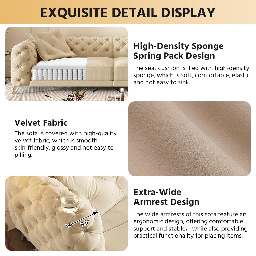 King Size Velvet Sleeper Sofa Bed J131598