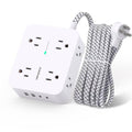 Surge Protector Power Strip 5 Ft Braided Extension Cord U6036