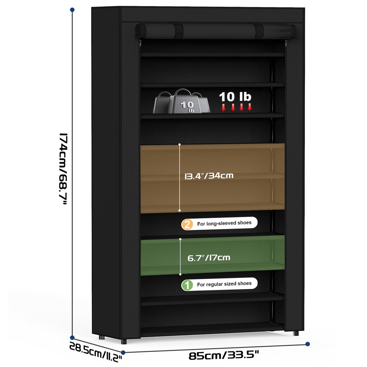 Shoe Rack with Cover F975834