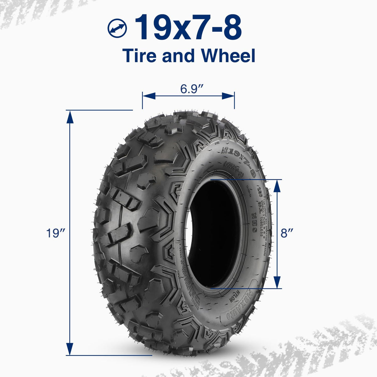 19x7-8 ATV Tires Set of 2 O7465