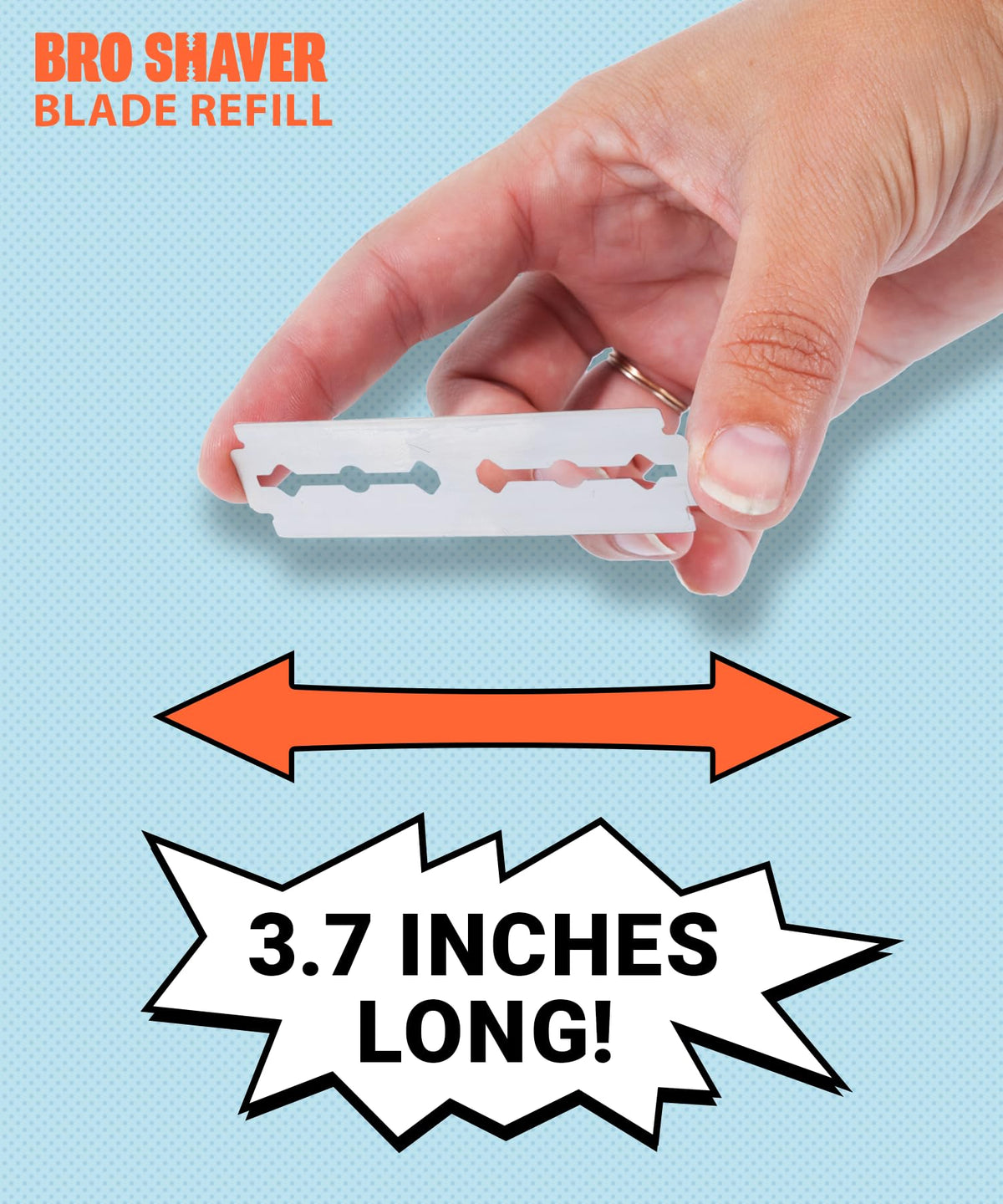 Double-Edge Back Hair Shaver Razor Blades K210605
