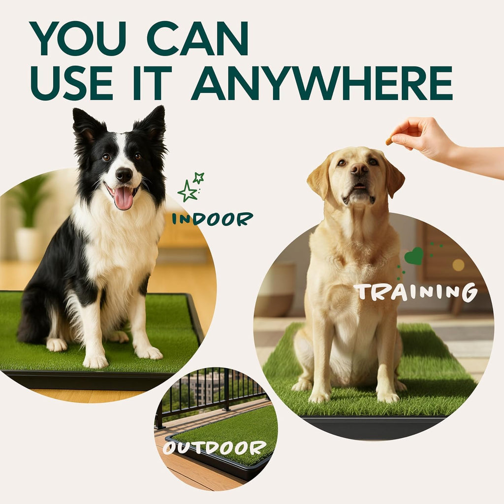 23”x35” Artificial Grass Dog Potty Pad with Tray S247846