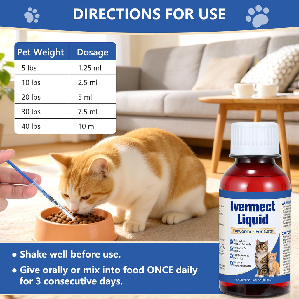 Broad Spectrum Cat Dewormer 100mL Q339378