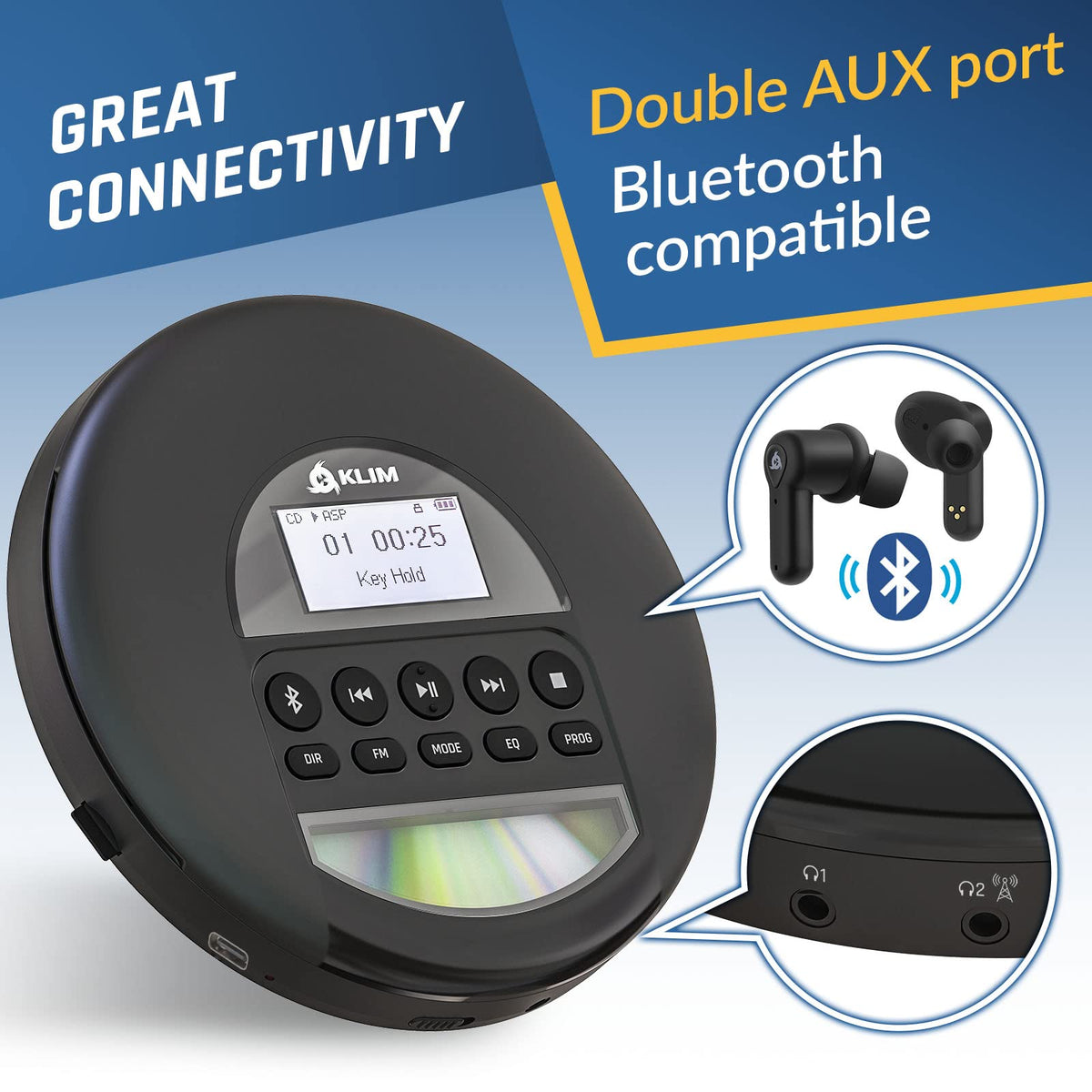 Portable CD Player with Headphones Y138370