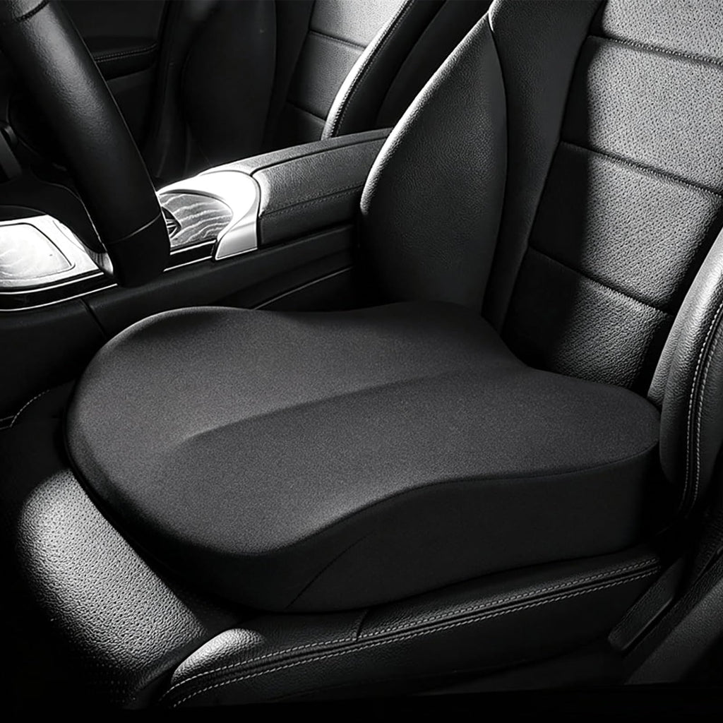 Black Memory Foam Wedge Seat Cushion S606423