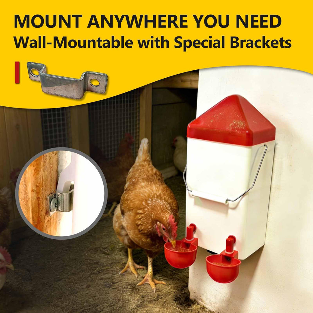 PVC Hanging Chicken Waterer with Hook, 1 Gal A10934