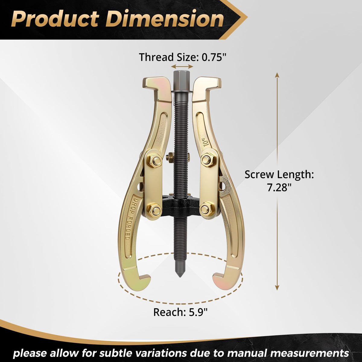 10 Inch 3 Jaw Puller with Reversible Jaws Z24247