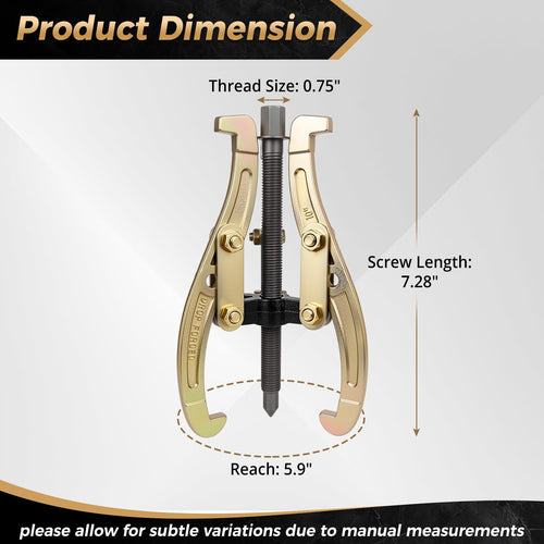 10 Inch 3 Jaw Puller with Reversible Jaws Z24247
