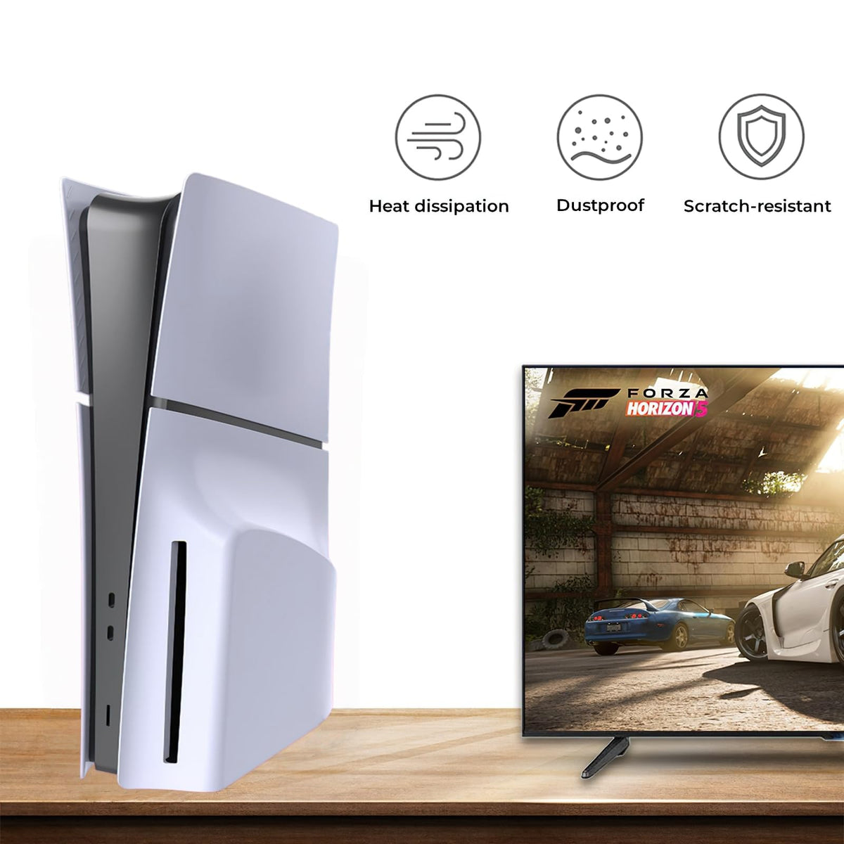 White PS5 Slim Disc Edition Face Plates M2616