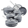 12 Piece Hard Anodized Nonstick Induction Cookware Set D368